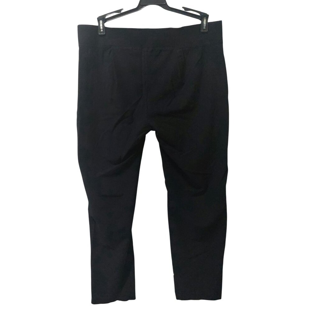 Eileen Fisher Womens Black Stretch Pants Medium - Picture 2 of 6